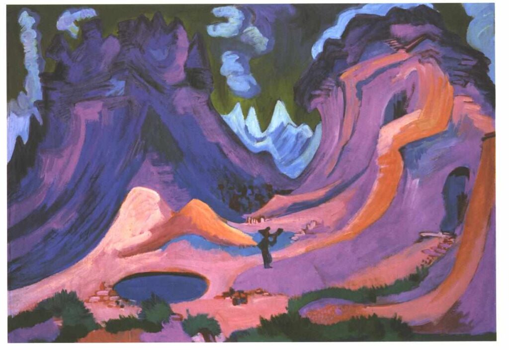 The Amselfluh - Ernst Ludwig Kirchner Tablo