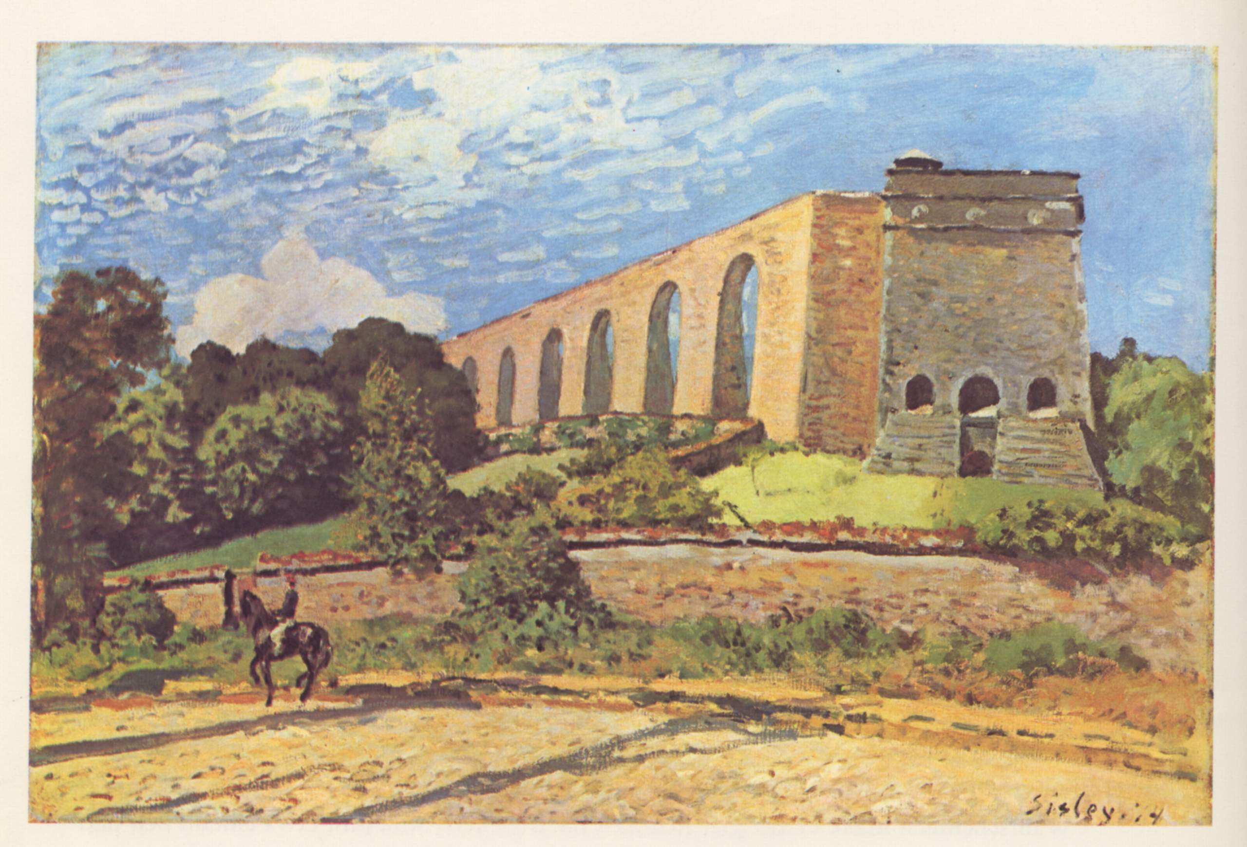The Aqueduct at Marly (1874) - Alfred Sisley Tablo