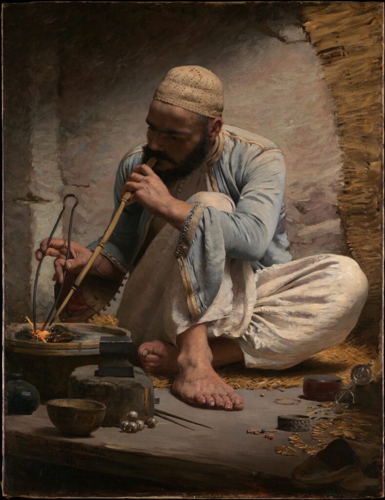 The Arab Jeweller (1882) - Charles Sprague Pearce Tablo