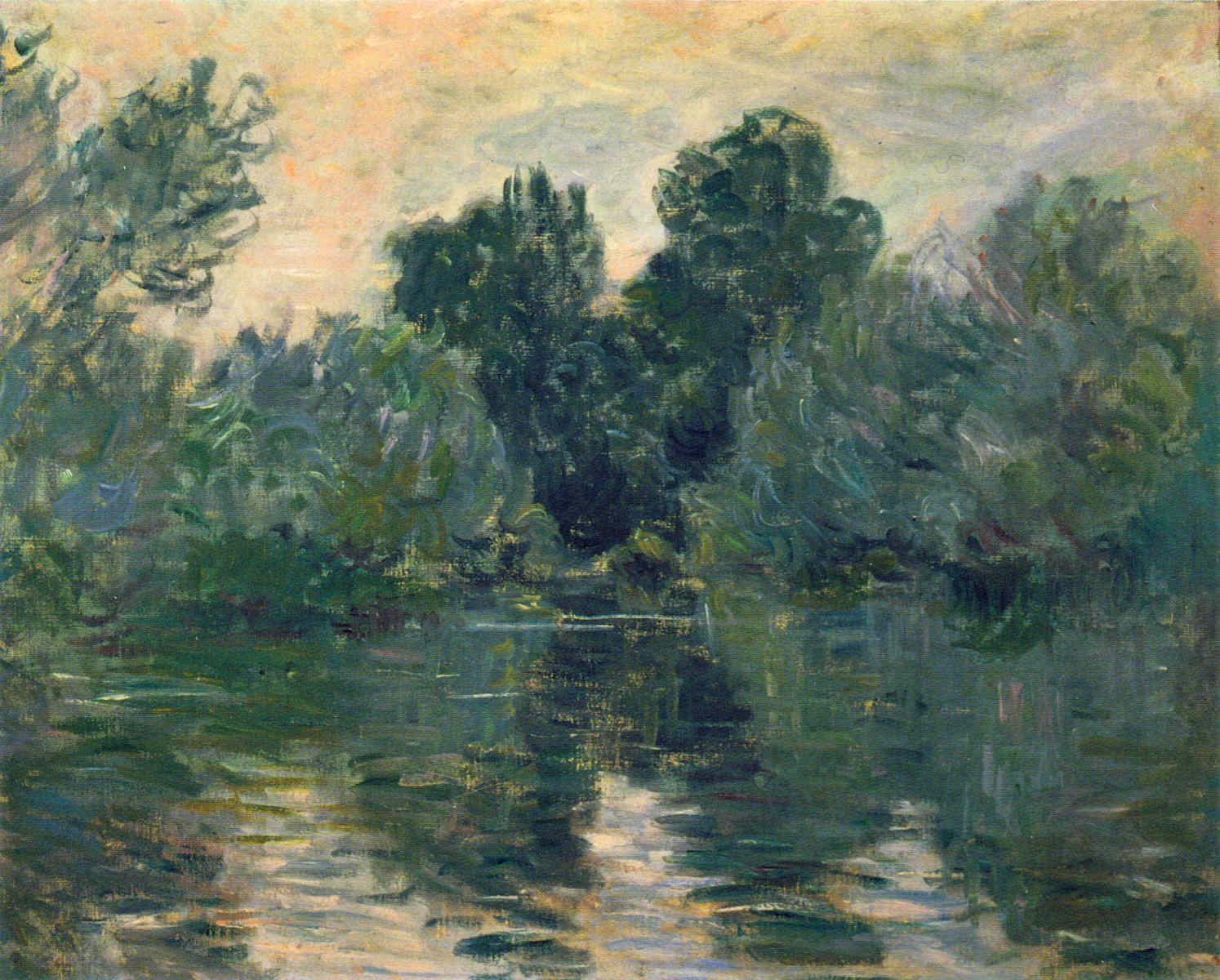 The Arm of the Seine (1878) - Claude Monet Tablo