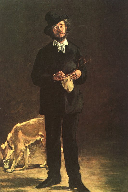 The Artist (Portrait of Gilbert Marcellin Desboutin) (1875) - Edouard Manet Tablo