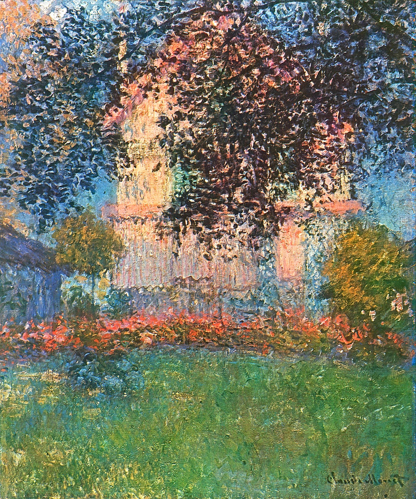 The Artist's House in Argenteuil (1876) - Claude Monet Tablo