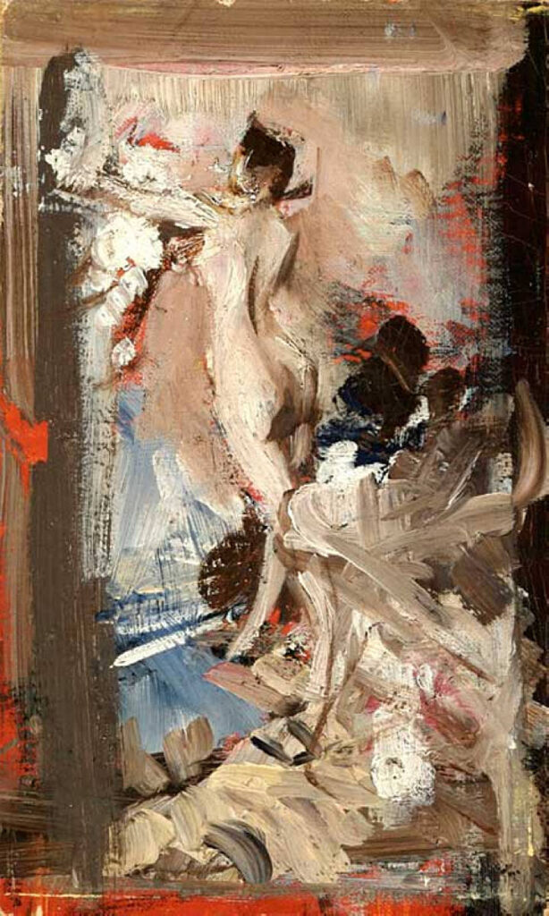 The Artist’s Model, Montecatini – Giovanni Boldini Tablo