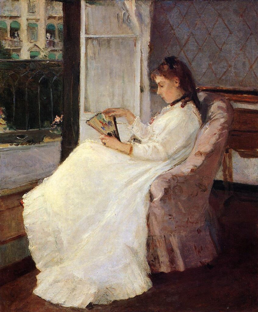 The Artist's Sister at a Window (1869) - Berthe Morisot Tablo
