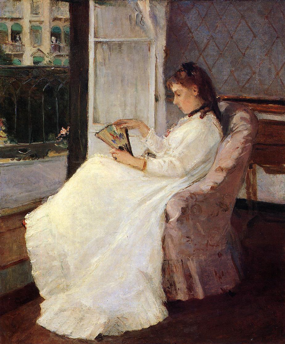 The Artist's Sister at a Window (1869) - Berthe Morisot Tablo