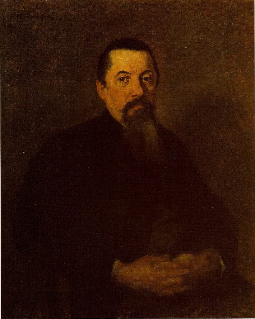 The Artists Father (1895) - Albin Egger-Lienz Tablo