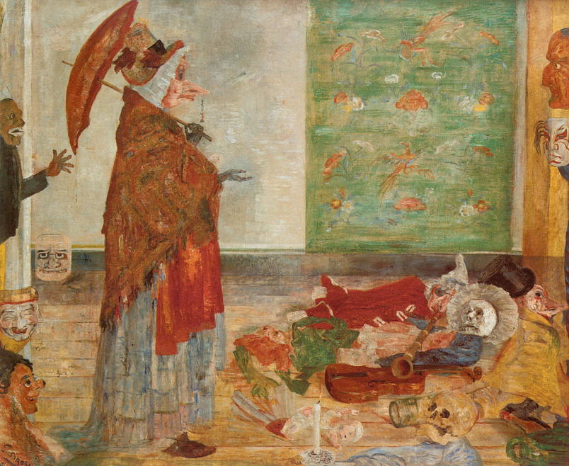 The Astonishment of the Mask Wouse (1889) - James Ensor Tablo