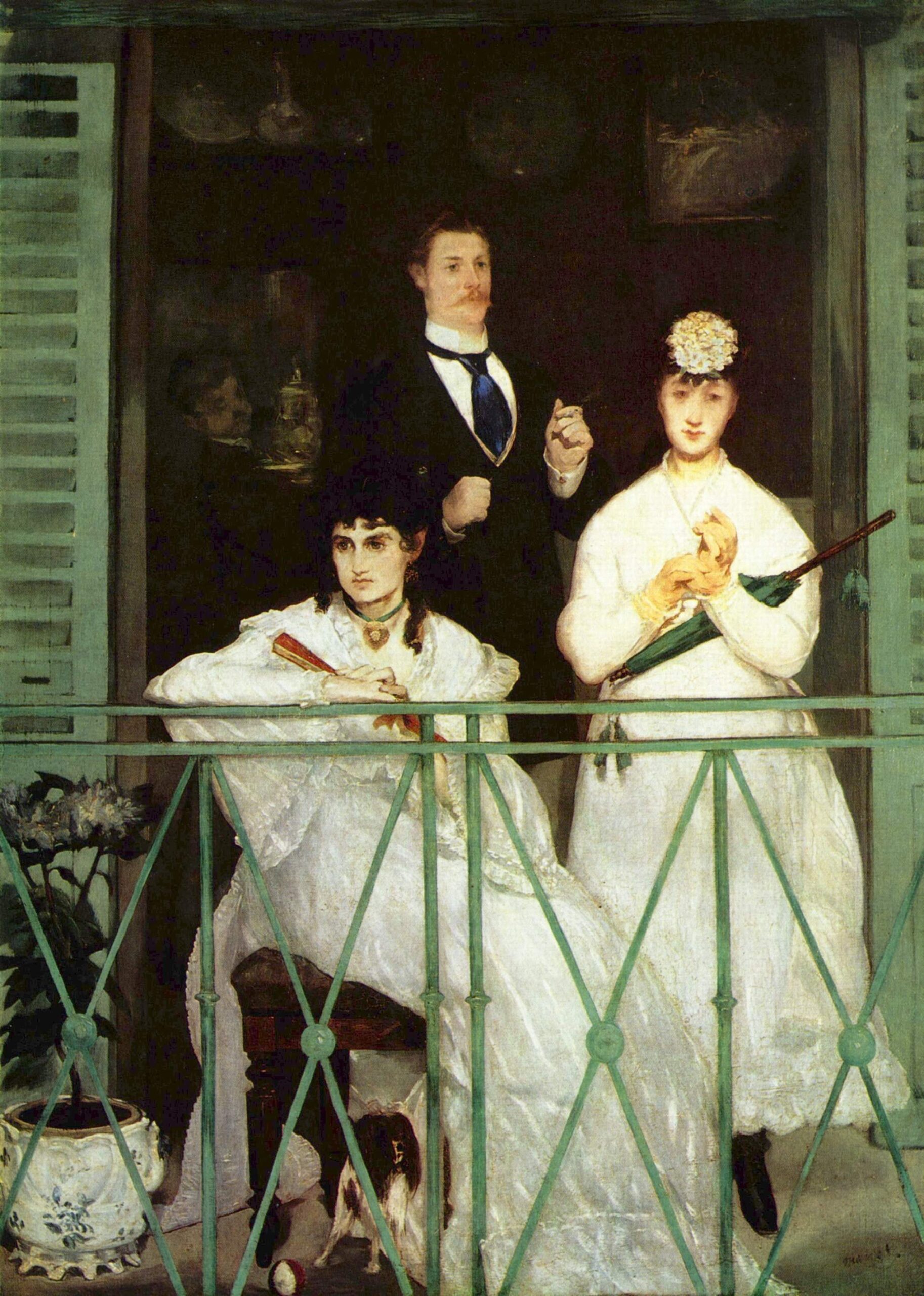 The Balcony (1869) - Edouard Manet Tablo