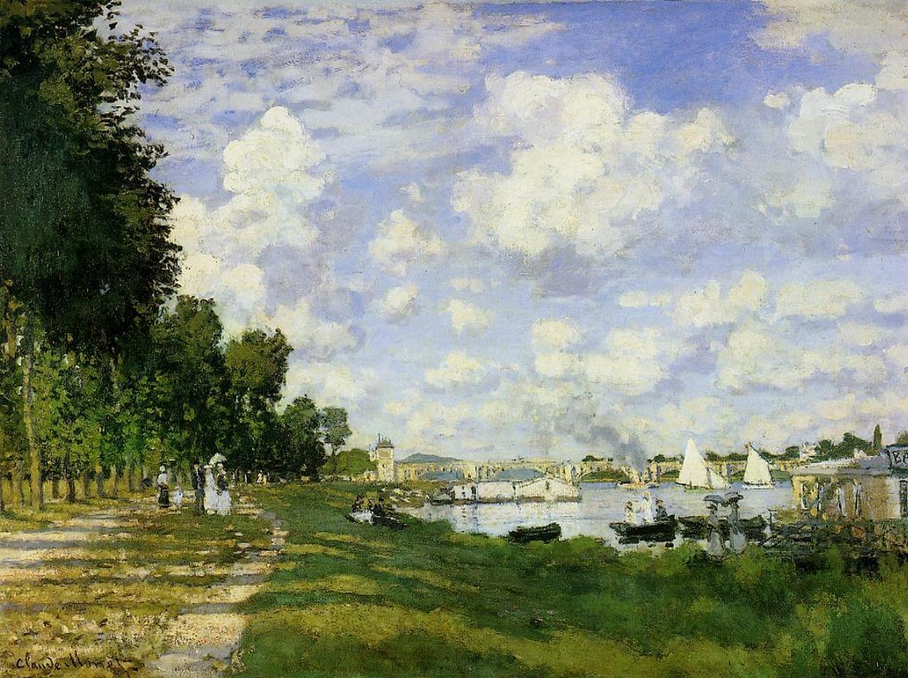 The Basin at Argenteuil (1872) - Claude Monet Tablo