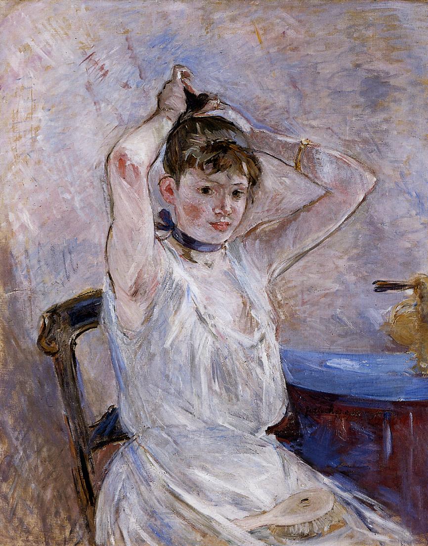 The Bath (1885) - Berthe Morisot Tablo