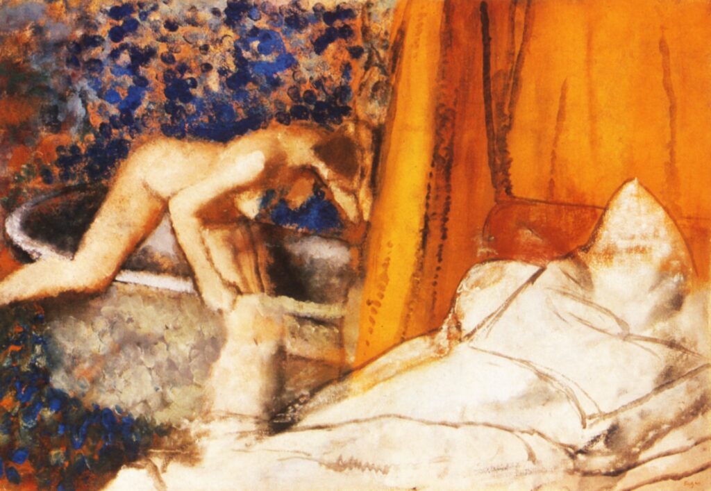 The Bath (1890) - Edgar Degas Tablo