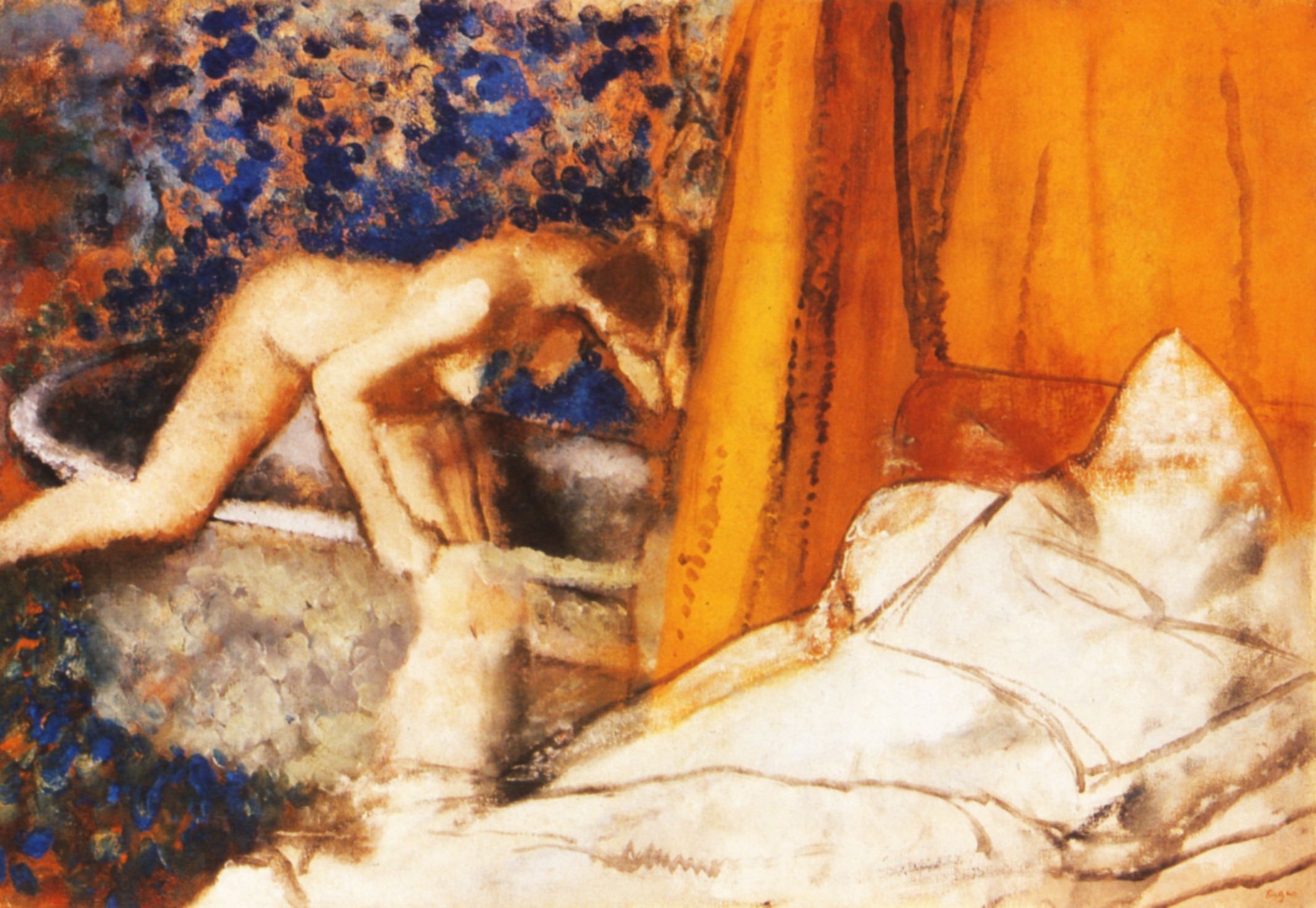 The Bath (1890) - Edgar Degas Tablo