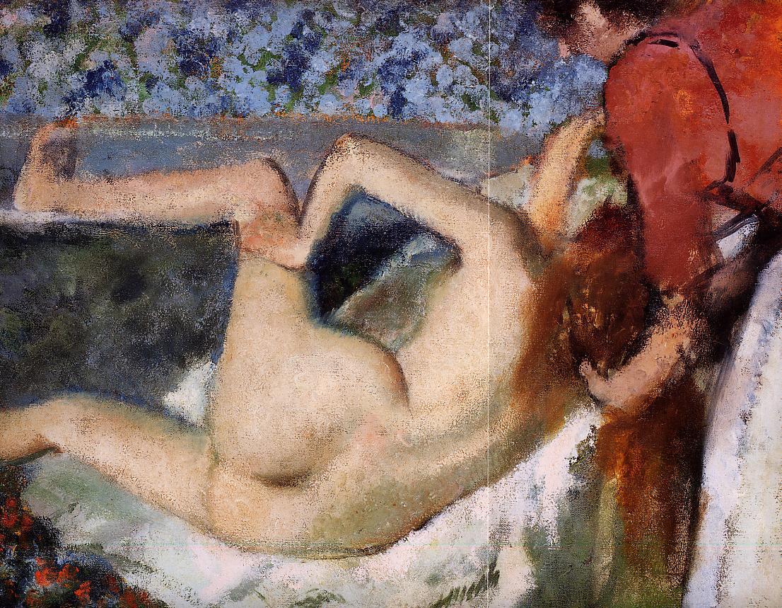 The Bath (Woman from Behind) (1895) - Edgar Degas Tablo