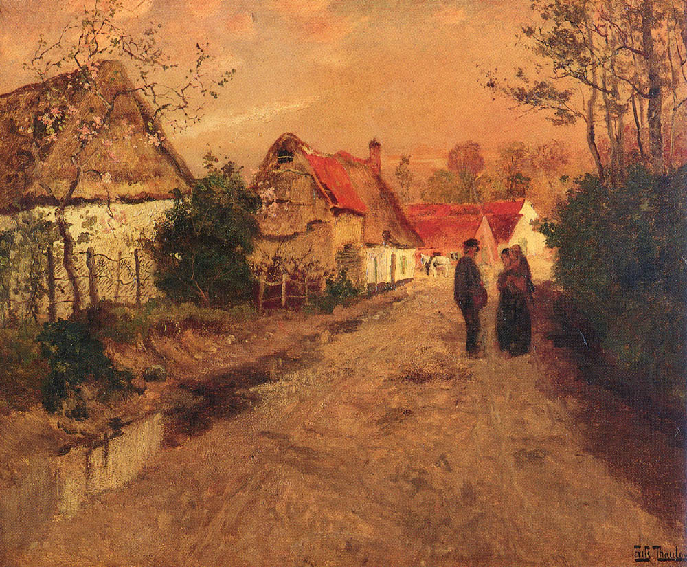 The Battle of Arques, Normandy - Frits Thaulow Tablo