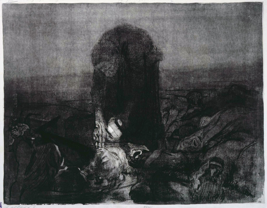 The Battlefield (1907) - Käthe Kollwitz Tablo