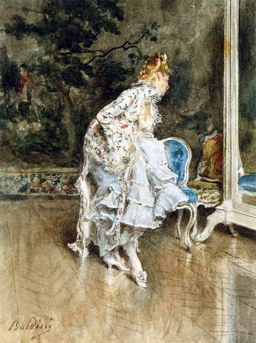 The Beauty Before The Mirror (1870) - Giovanni Boldini Tablo