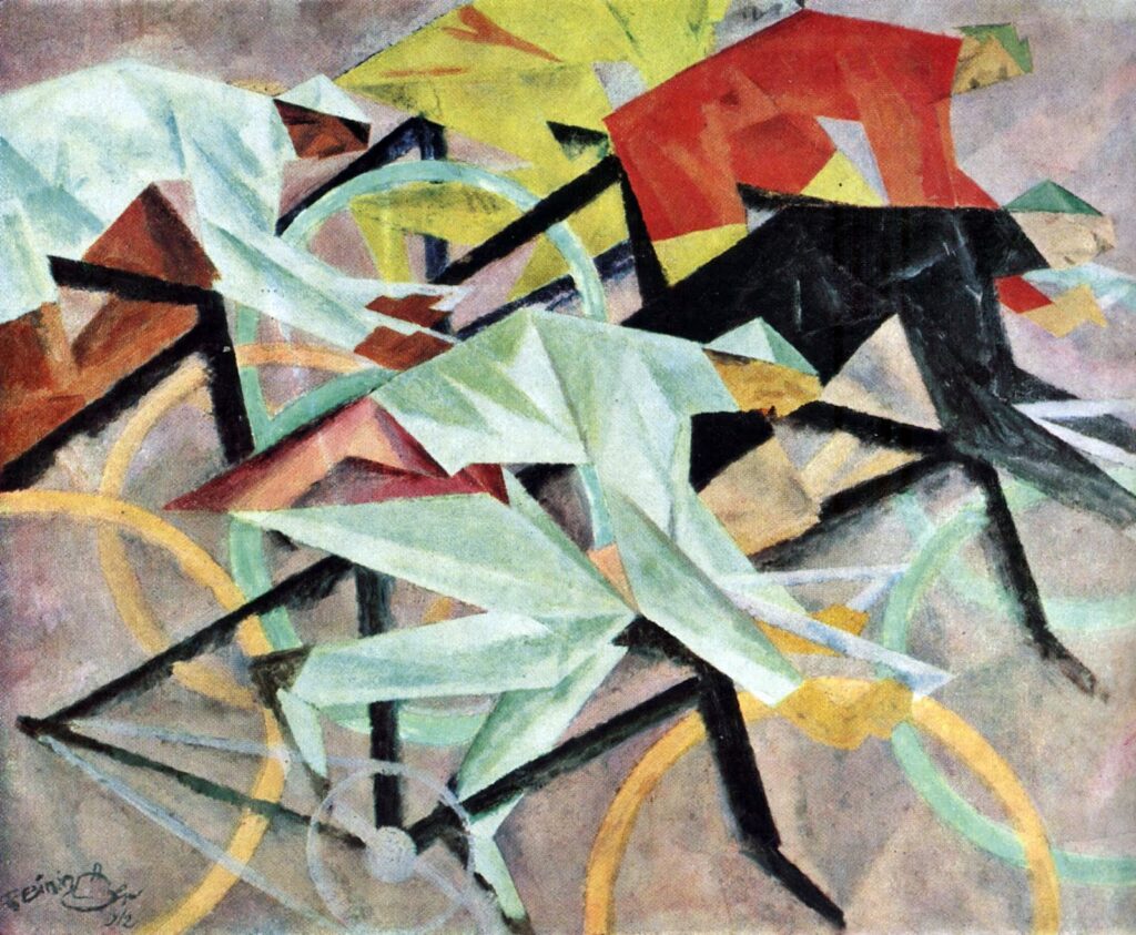 The Bicycle Race (1912) - Lyonel Feininger Tablo