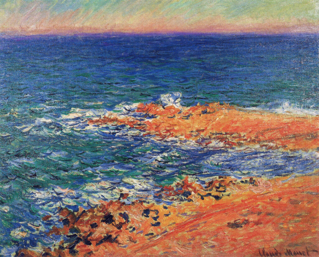 The Big Blue Sea in Antibes (1888) - Claude Monet Tablo