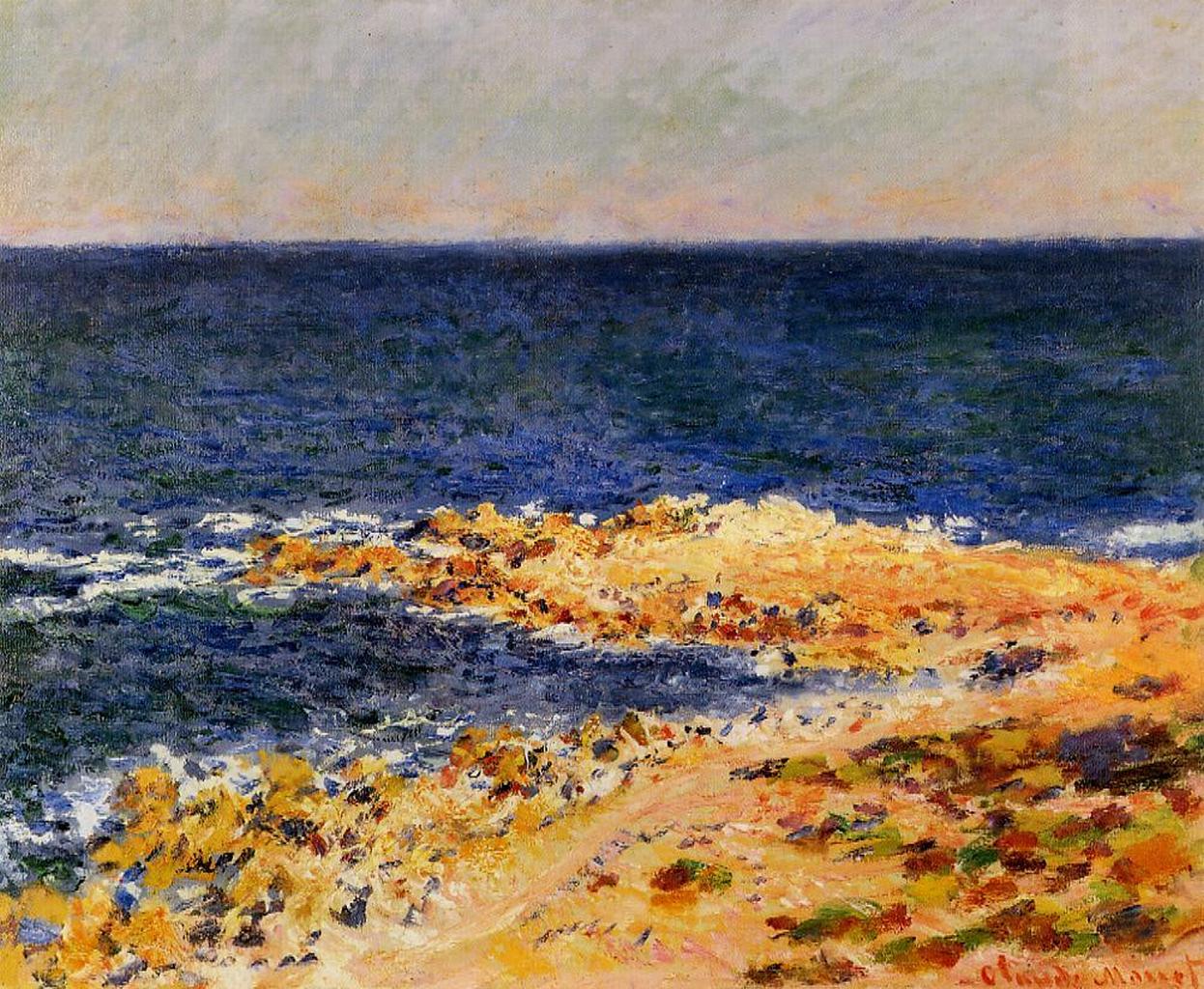 The Big Blue at Antibes (1888) - Claude Monet Tablo