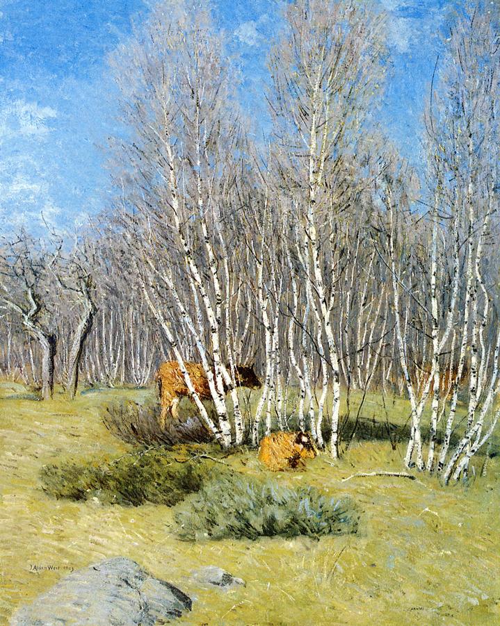 The Birches (1903) - Julian Alden Weir Tablo