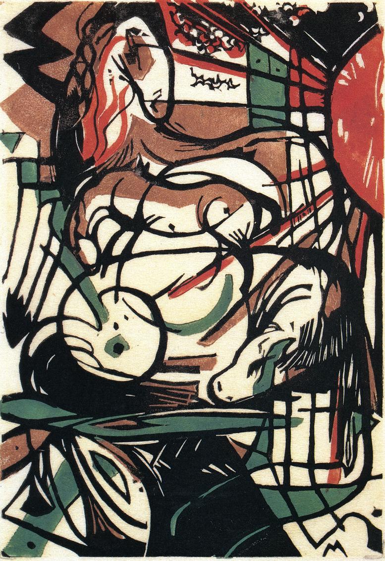 The Birth of the Horse (1913) - Franz Marc Tablo