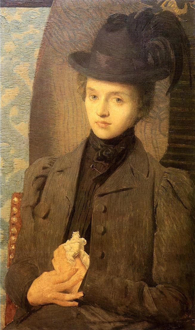 The Black Hat (1898) - Julian Alden Weir Tablo