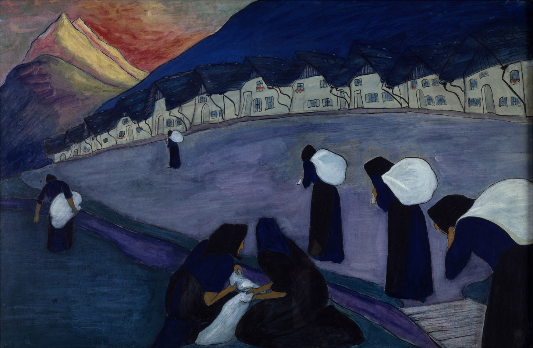 The Black Women (1910) - Marianne von Werefkin Tablo