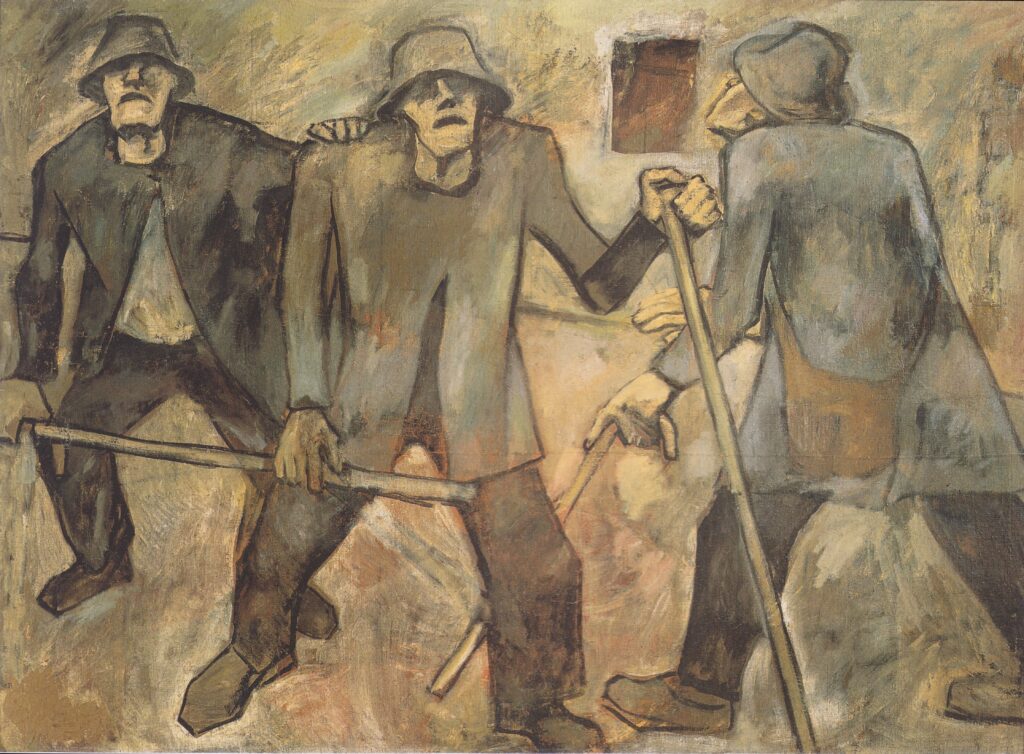The Blind - Albin Egger-Lienz Tablo