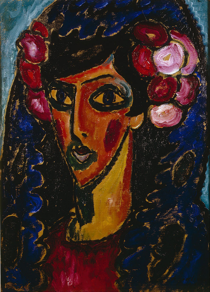 The Blue Mantilla (1913) - Alexej von Jawlensky Tablo