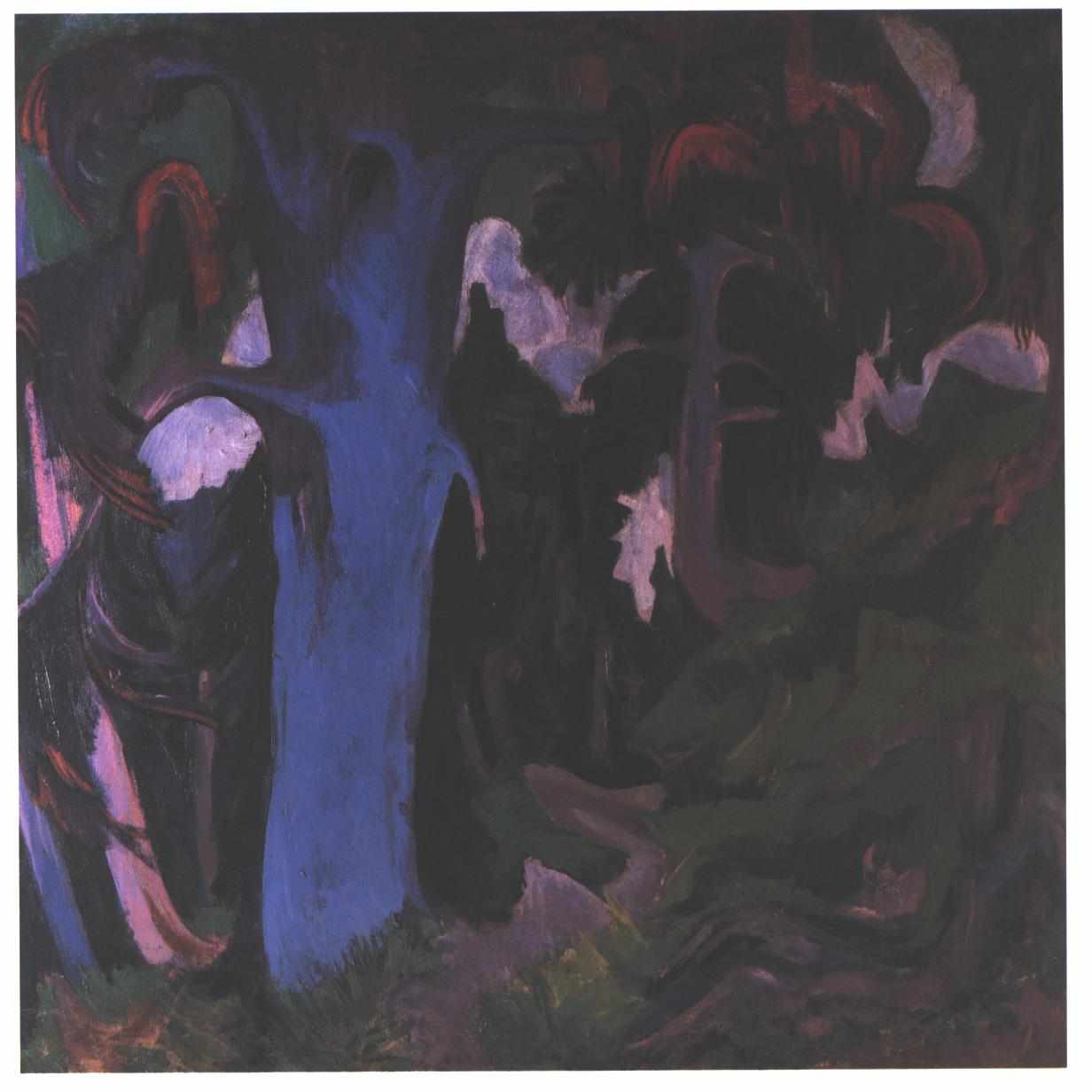 The Blue Tree - Ernst Ludwig Kirchner Tablo