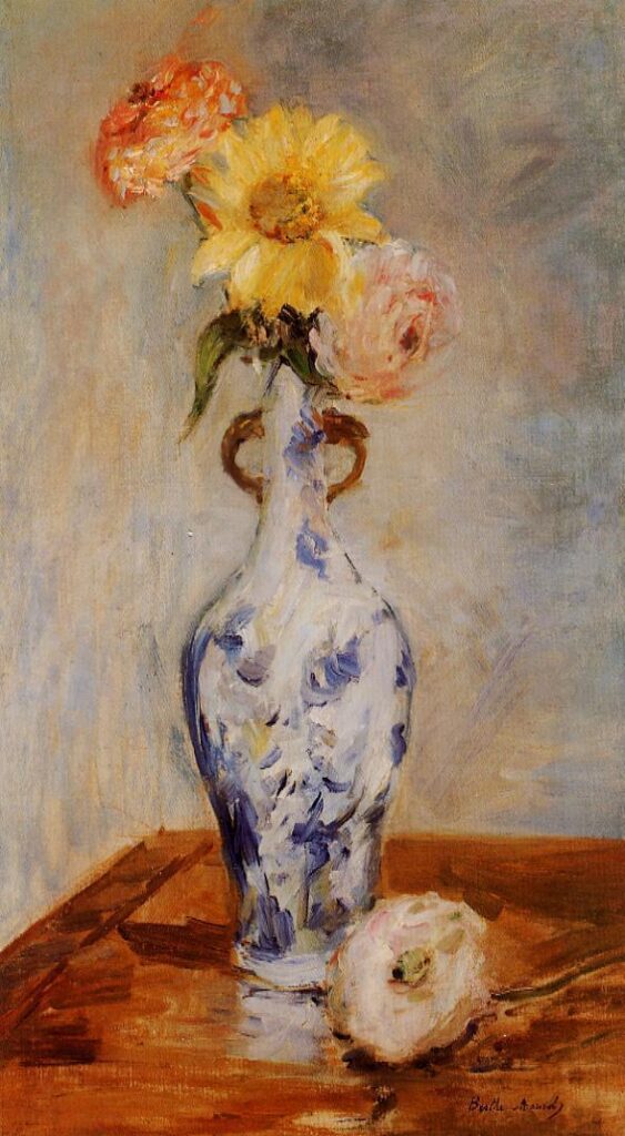The Blue Vase (1888) - Berthe Morisot Tablo