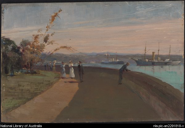 The Botanic Gardens, Sydney (1890) - Julian Ashton Tablo