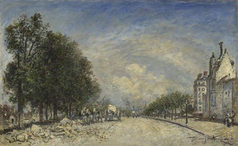The Boulevard de Port Royal, Paris (1877) - Johan Jongkind Tablo