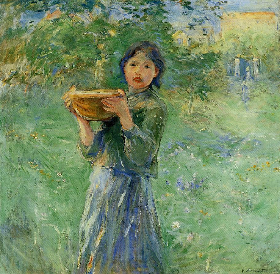 The Bowl of Milk (1890) - Berthe Morisot Tablo