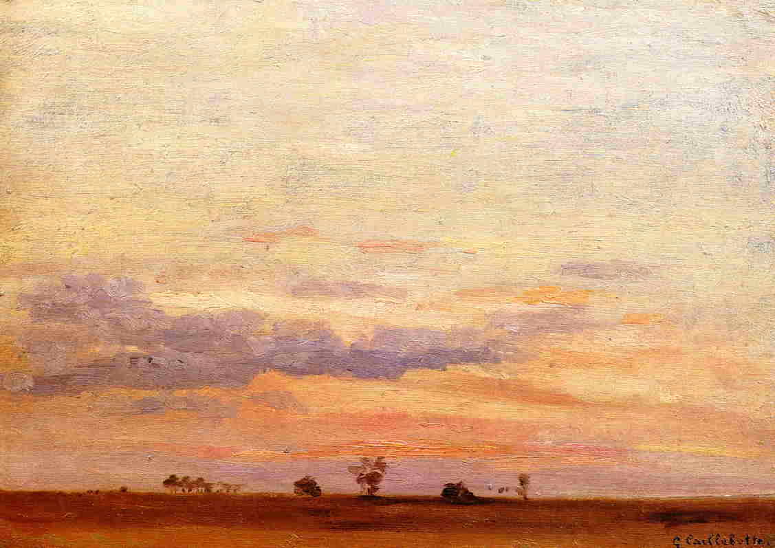 The Briard Plain (1871) - Gustave Caillebotte Tablo
