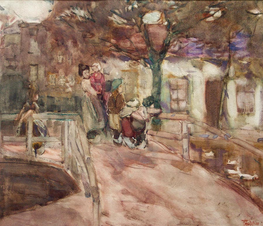 The Bridge, Dordrecht (1907) - Frances Hodgkins Tablo