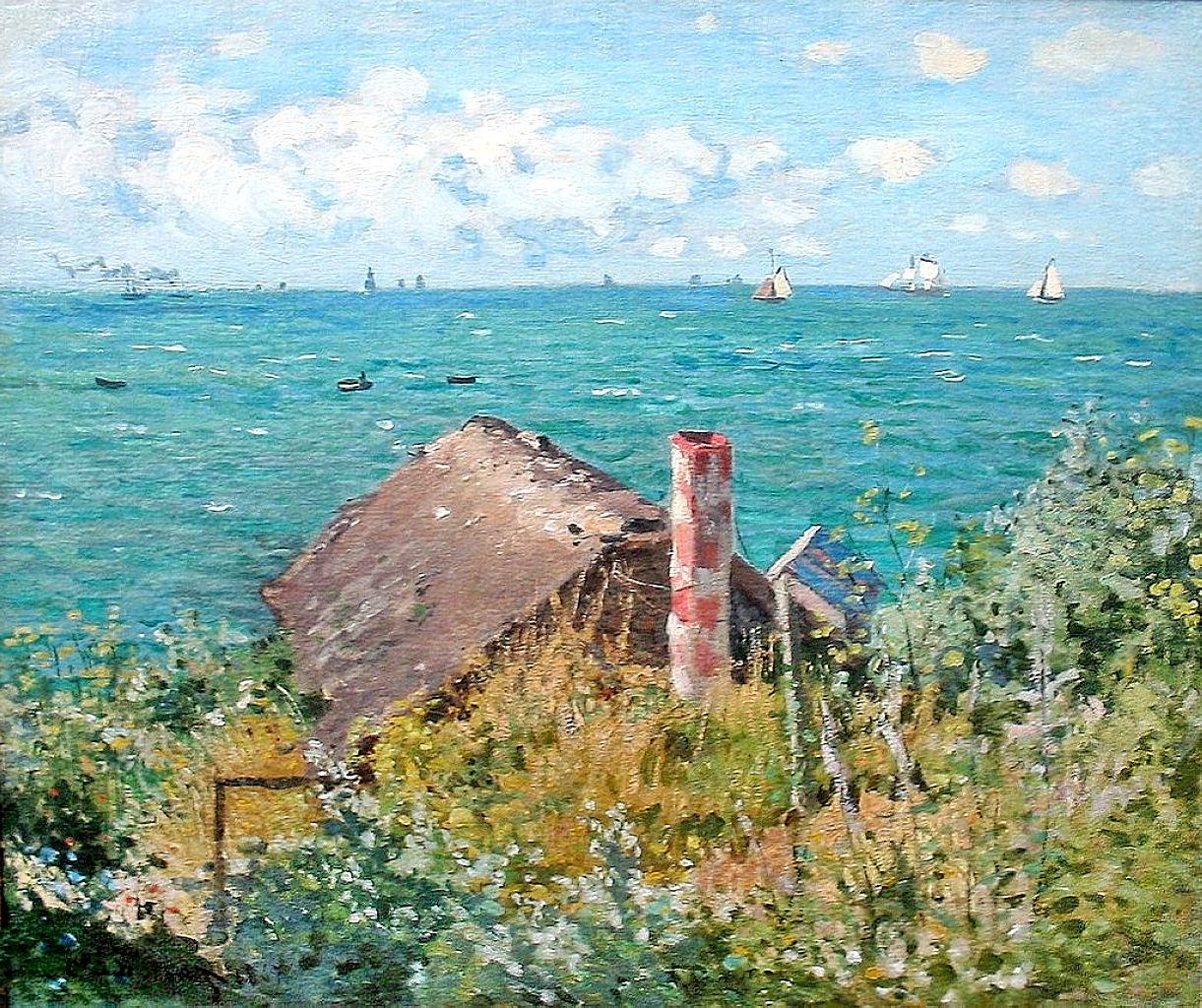 The Cabin at Saint Adresse (1867) - Claude Monet Tablo