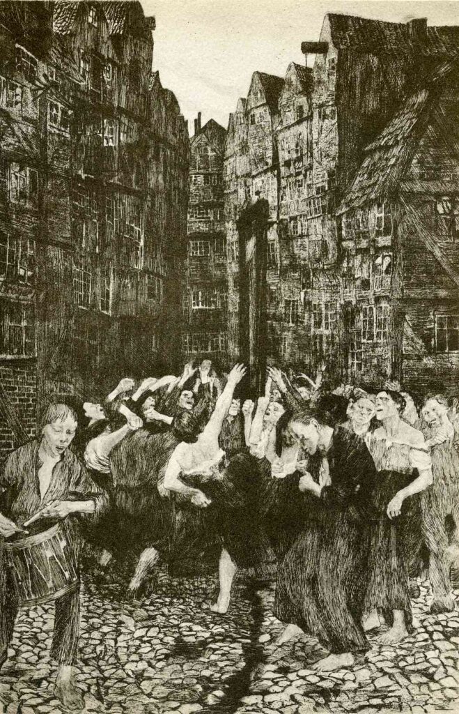 The Carmagnole (Dance Around the Guillotine) (1901) - Käthe Kollwitz Tablo