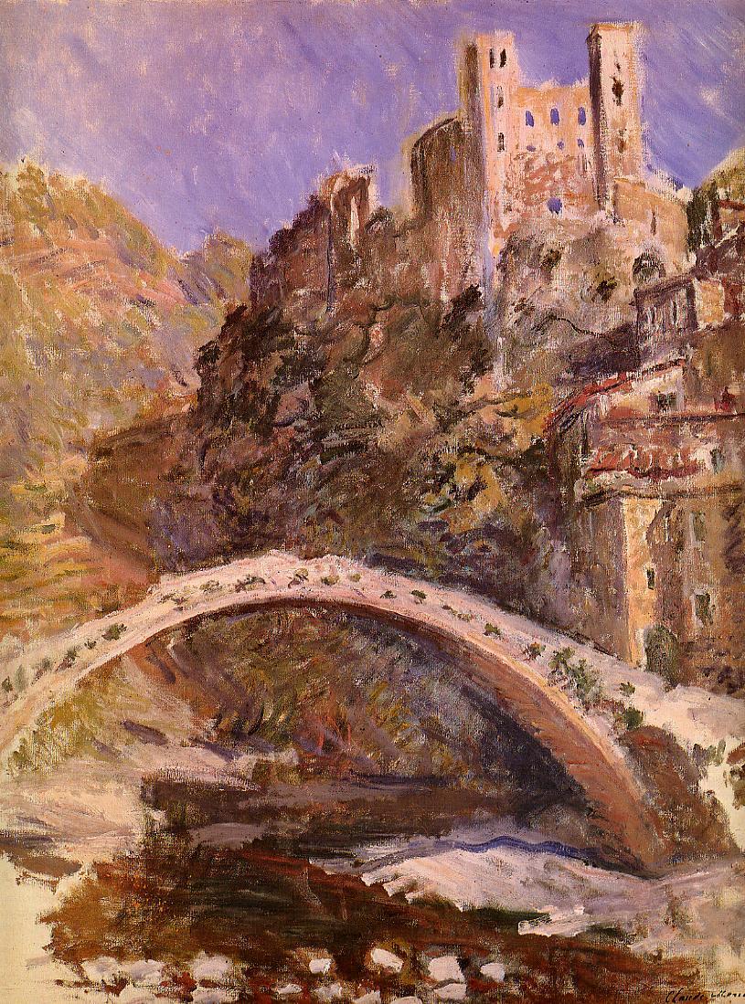 The Castle of Dolceacqua (1884) - Claude Monet Tablo