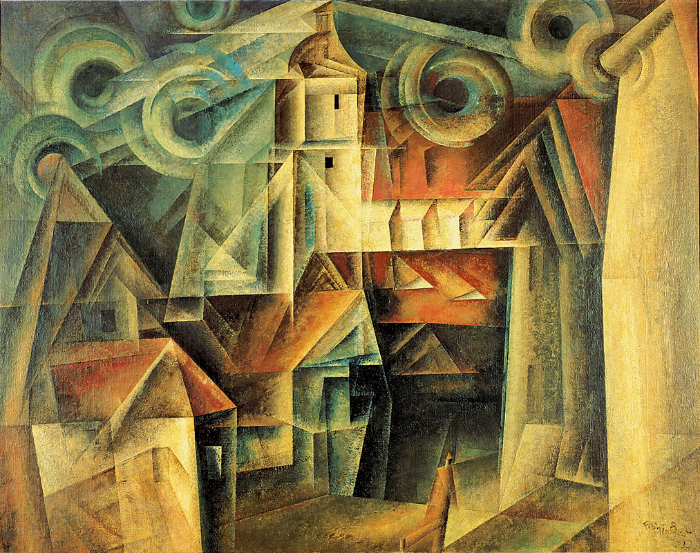 The Cathedral (1920) - Lyonel Feininger Tablo