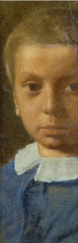The Child in Blue (1853) - Edgar Degas Tablo