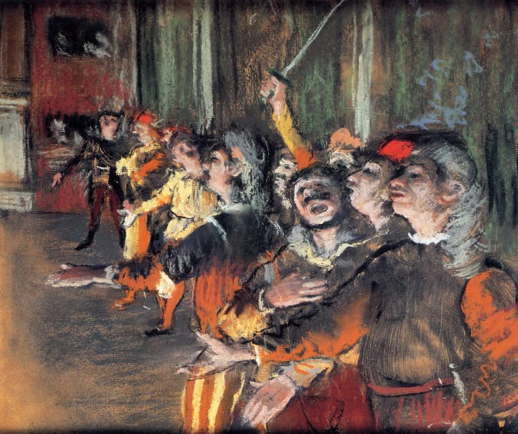 The Chorus (1877) - Edgar Degas Tablo