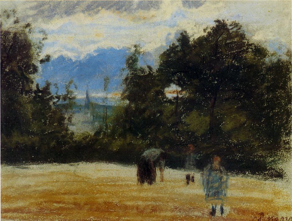 The Clearing (1876) - Camille Pissarro Tablo