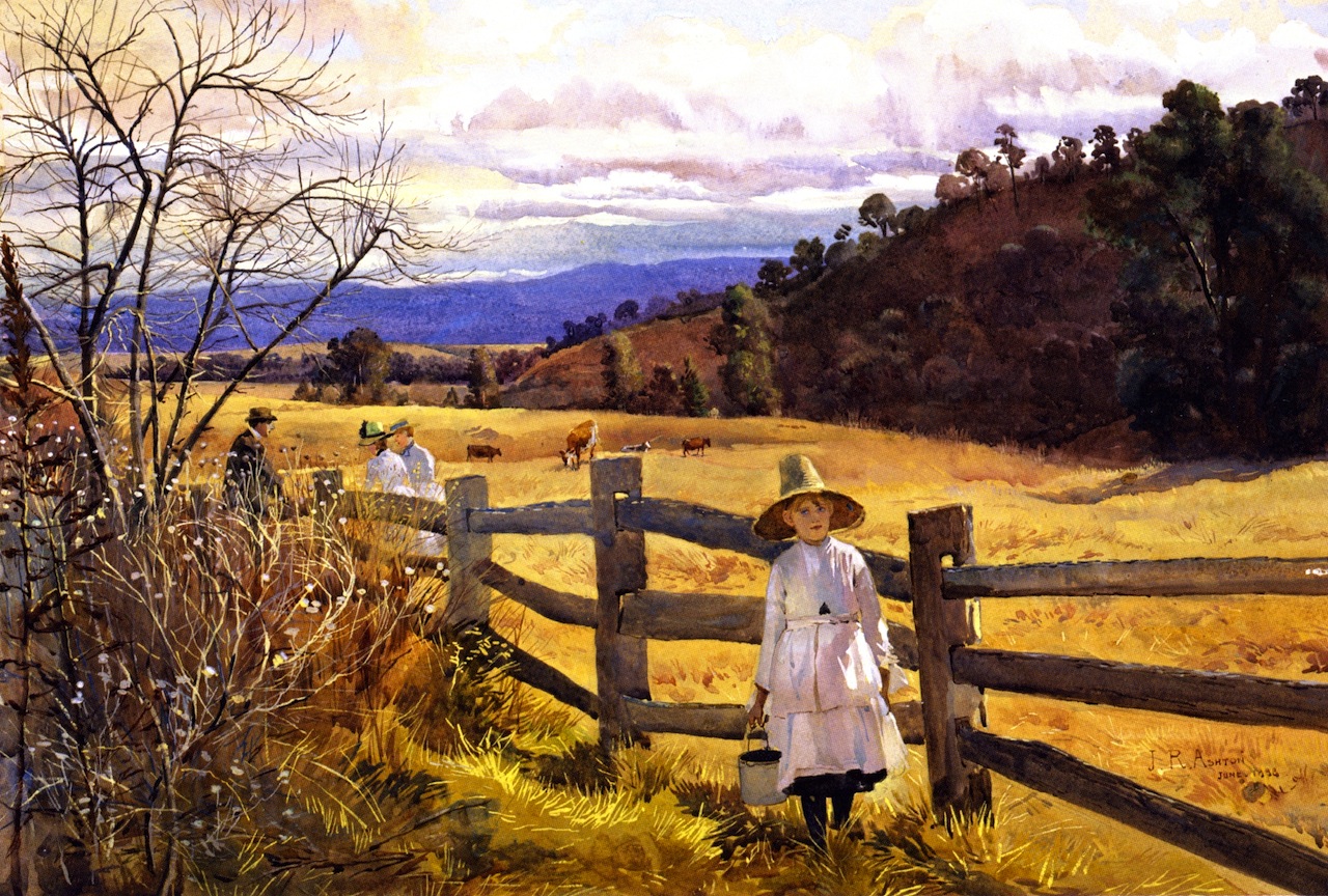 The Corner of the Paddock (1888) - Julian Ashton Tablo