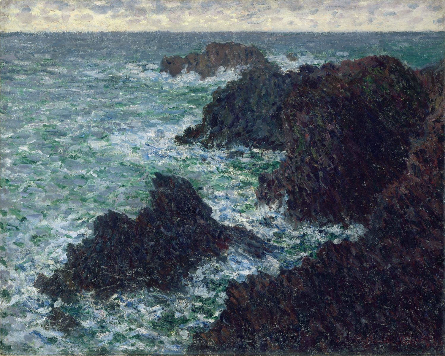 The Cote Sauvate (1896) - Claude Monet Tablo