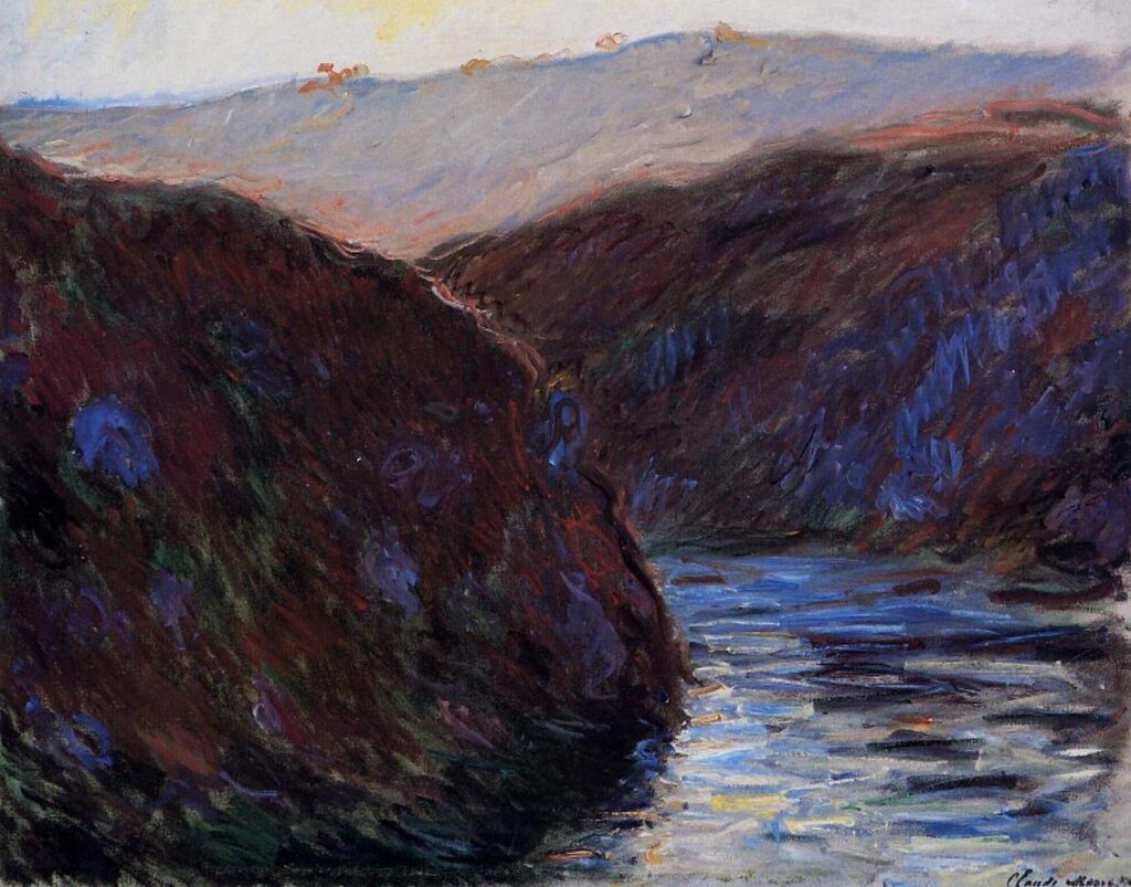 The Creuse Valley, Evening Effect (1889) – Claude Monet Tablo