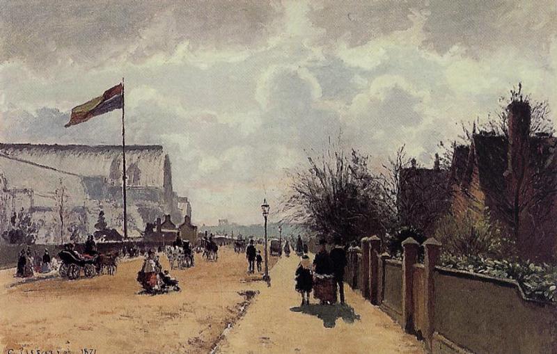 The Crystal Palace, London (1871) - Camille Pissarro Tablo