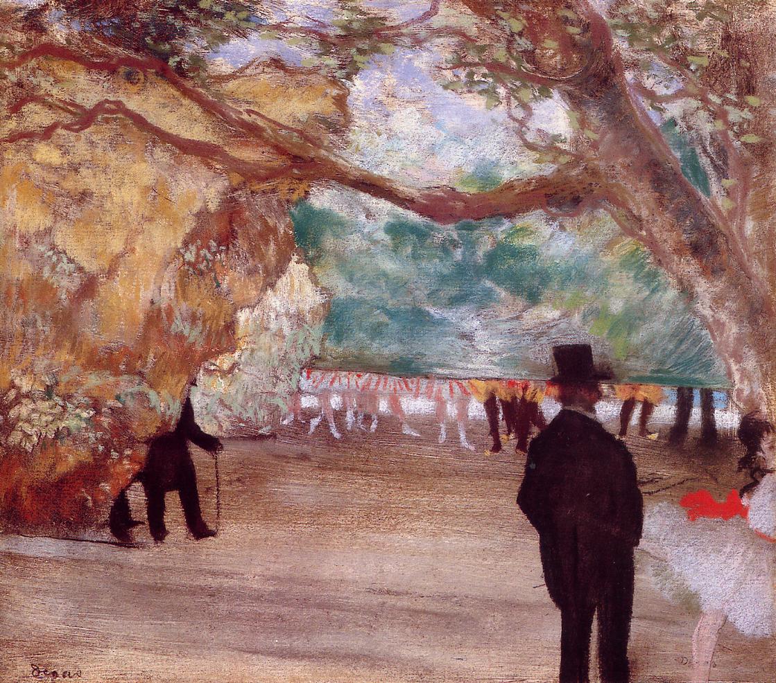 The Curtain (1880) - Edgar Degas Tablo