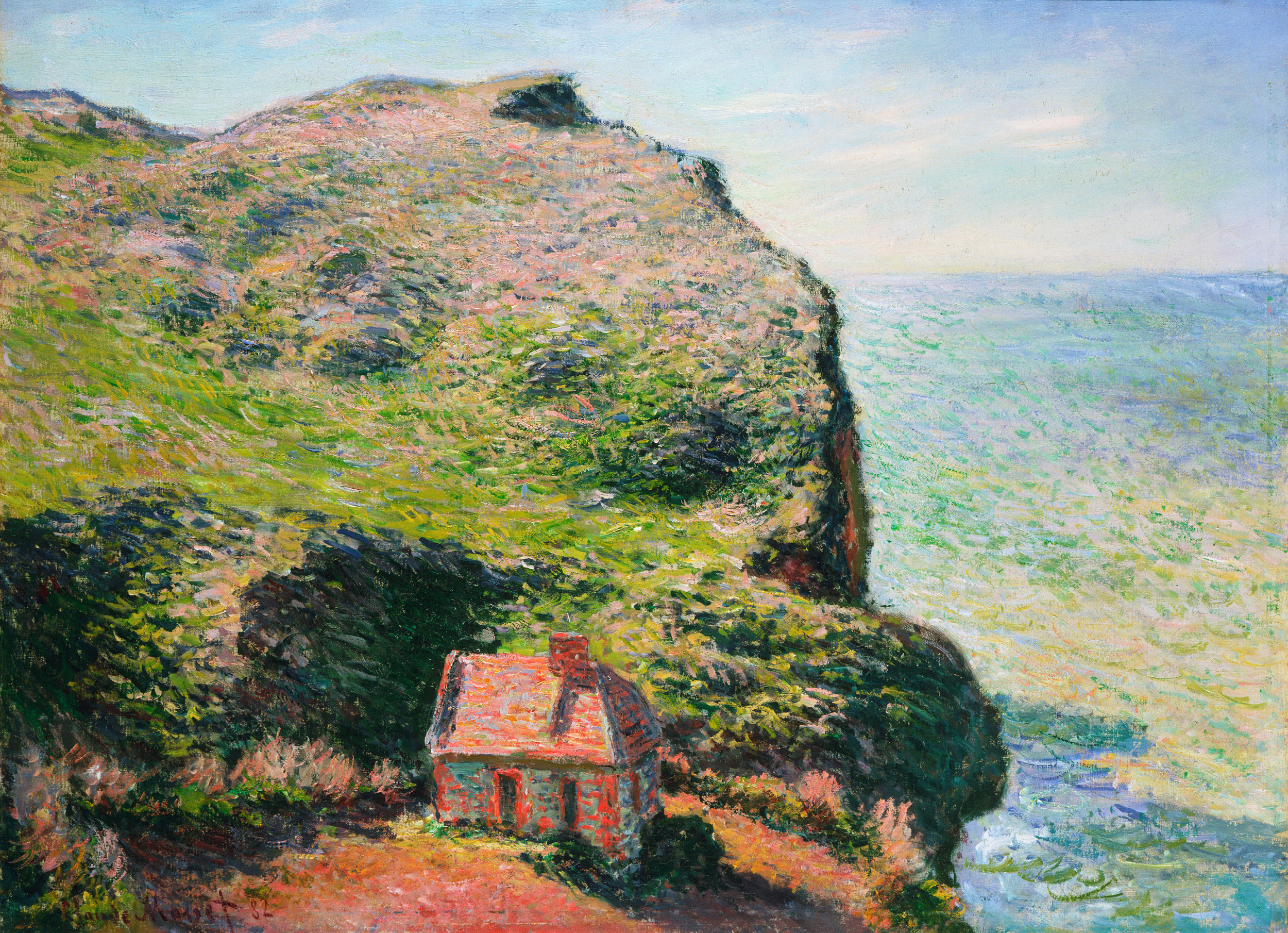 The Custom`s House (1882) - Claude Monet Tablo