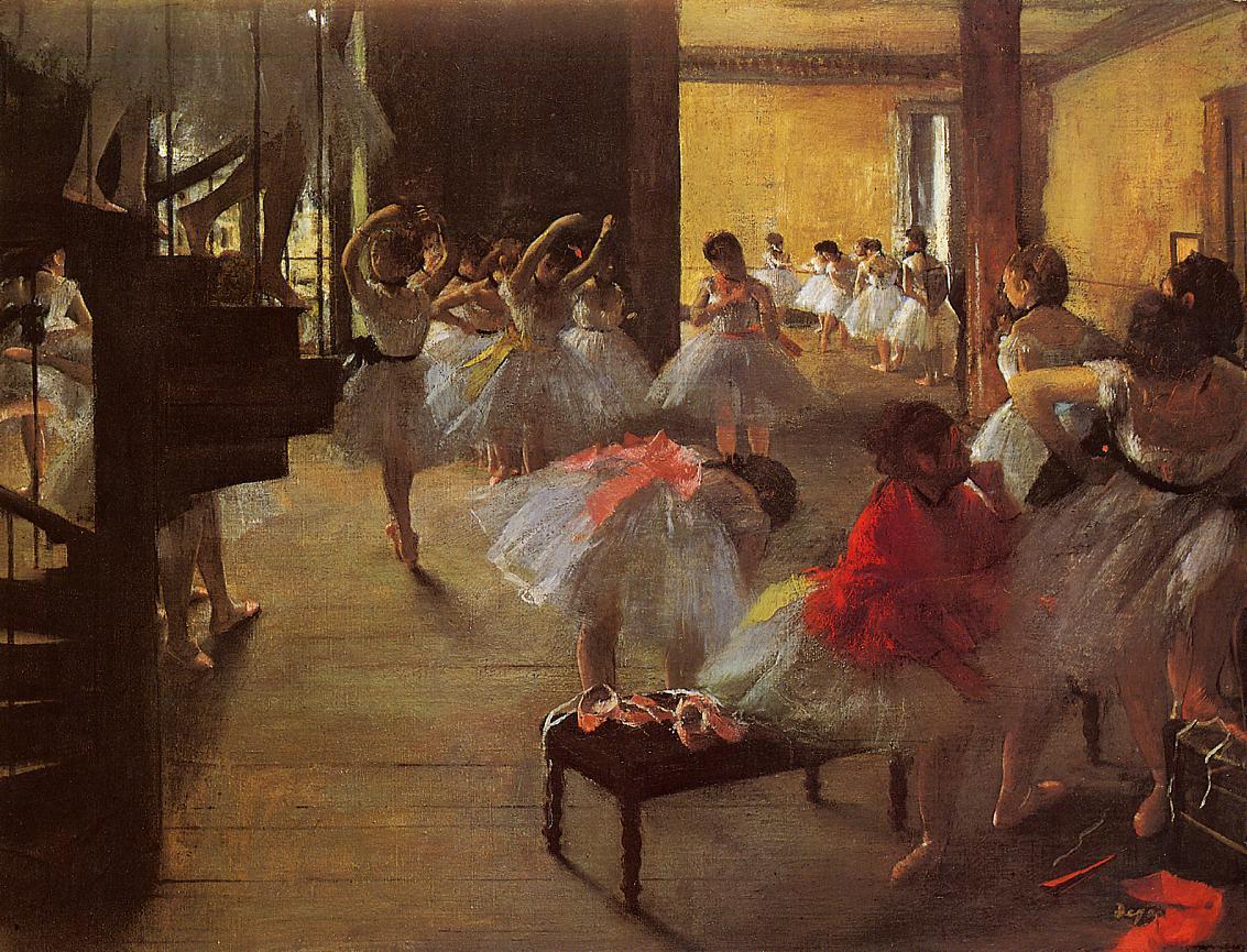 The Dance Class (1873) - Edgar Degas Tablo